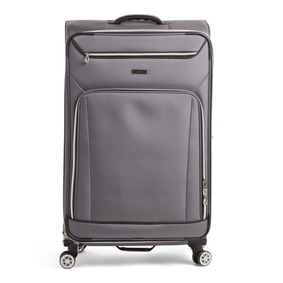 LONDON FOG Steel Grey 30in Coventry Softside Spinner - Picture 1 of 2